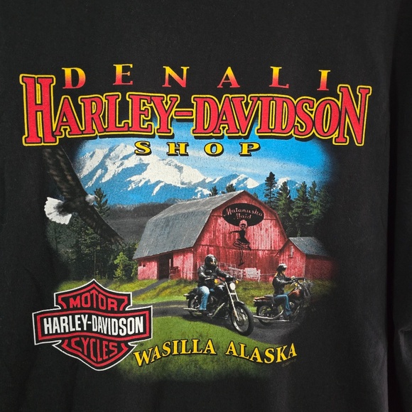 2004 Harley Davidson T-Shirt (Alaska) - *Wasilla, Alaska* (Back side) - Picture 7 of 8